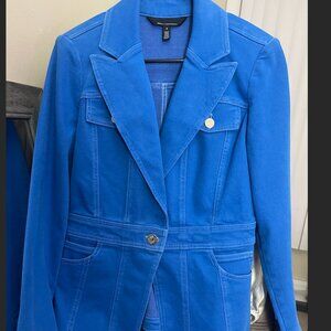 WHBM- Casual Denim Blazer Isla Blue Jacket